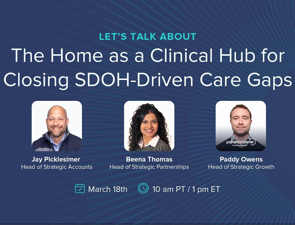 Banner for webinar: Let's Talk About: The Home as a Clinical Hub for Closing SDOH-Driven Care Gaps 