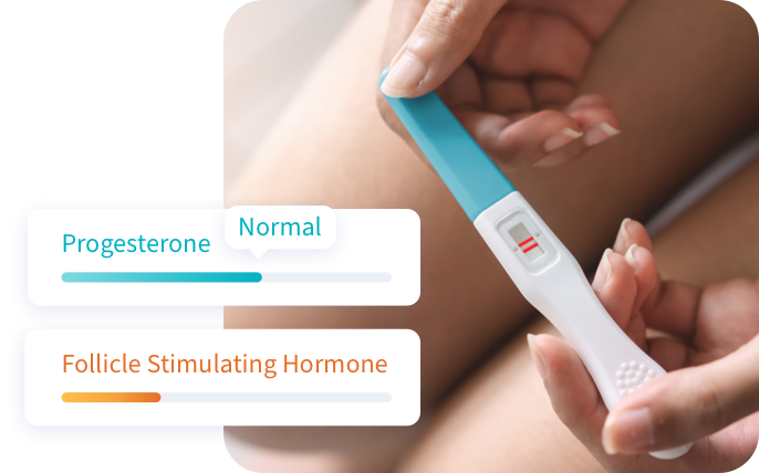 positive pregnancy test with female hormone results