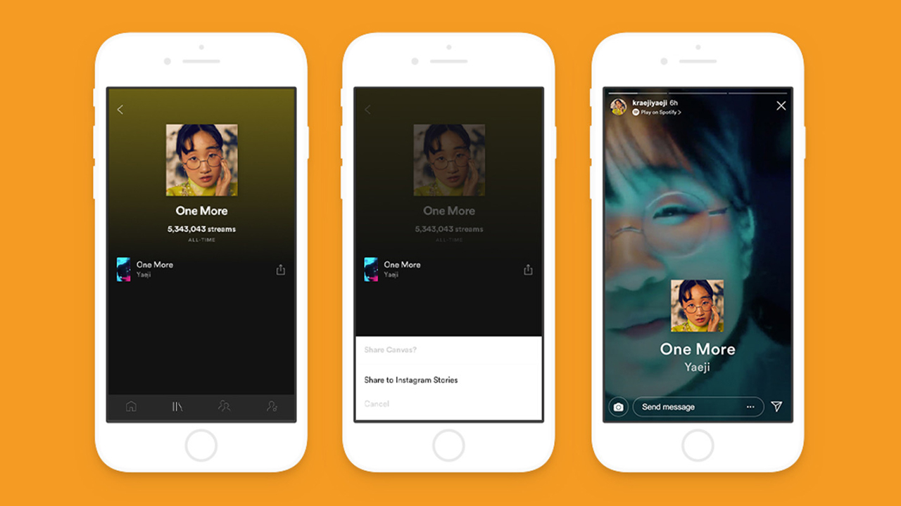 Share Your Canvas to Your Instagram Story – Spotify for Artists