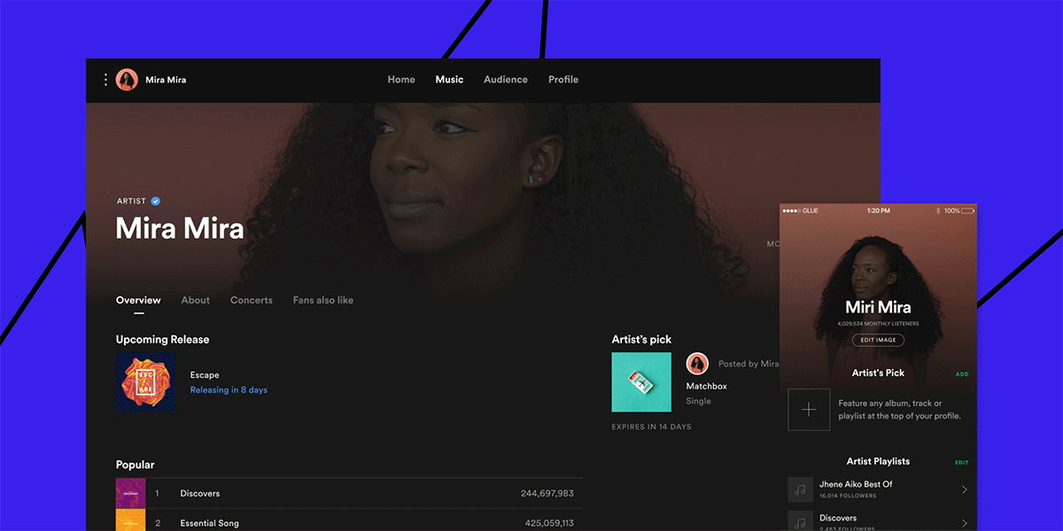 spotify for artists login