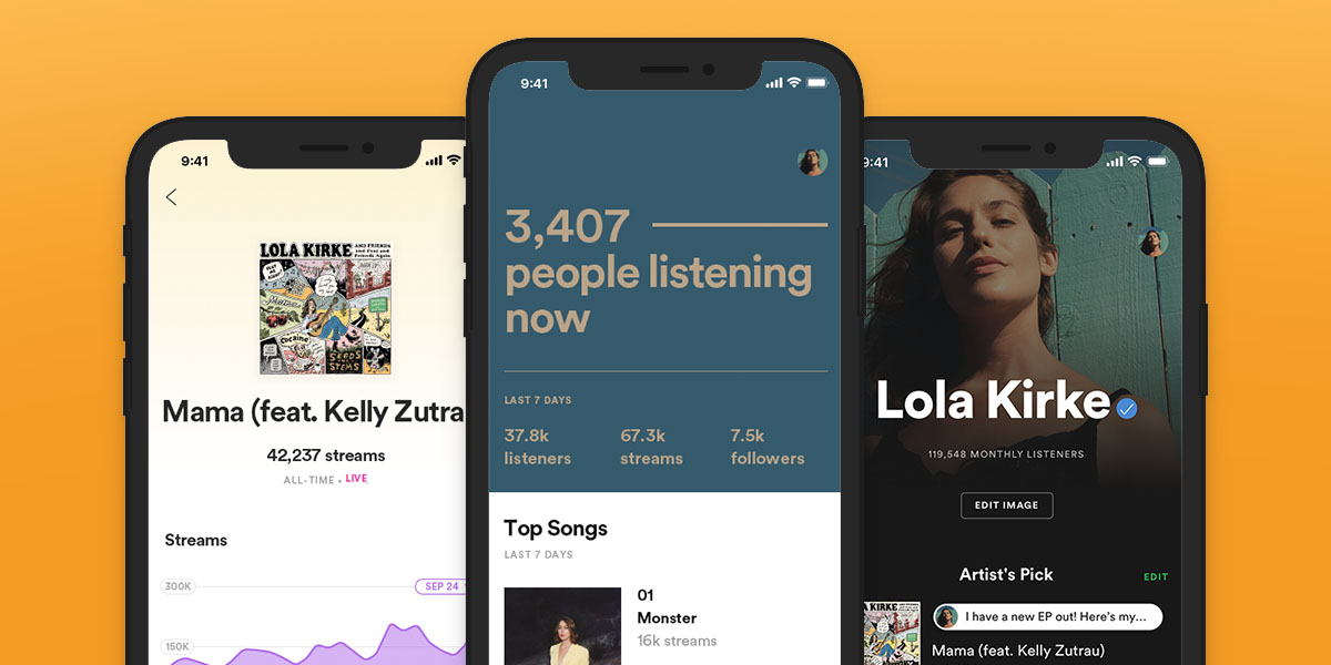 login spotify for artists