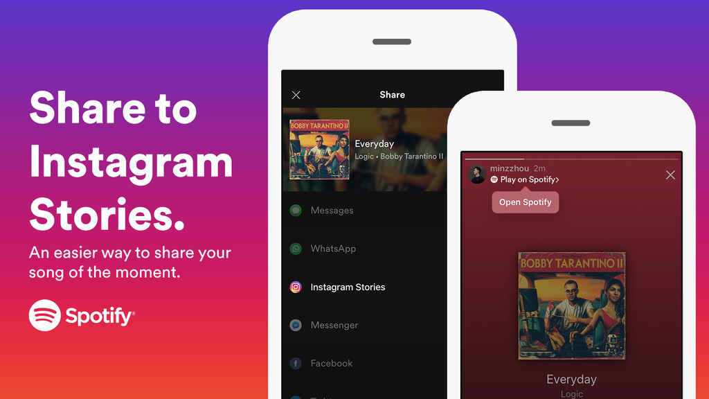 we ve made it easier to share spotify to instagram stories - we ve made it easier to share spotify to instagram stories news
