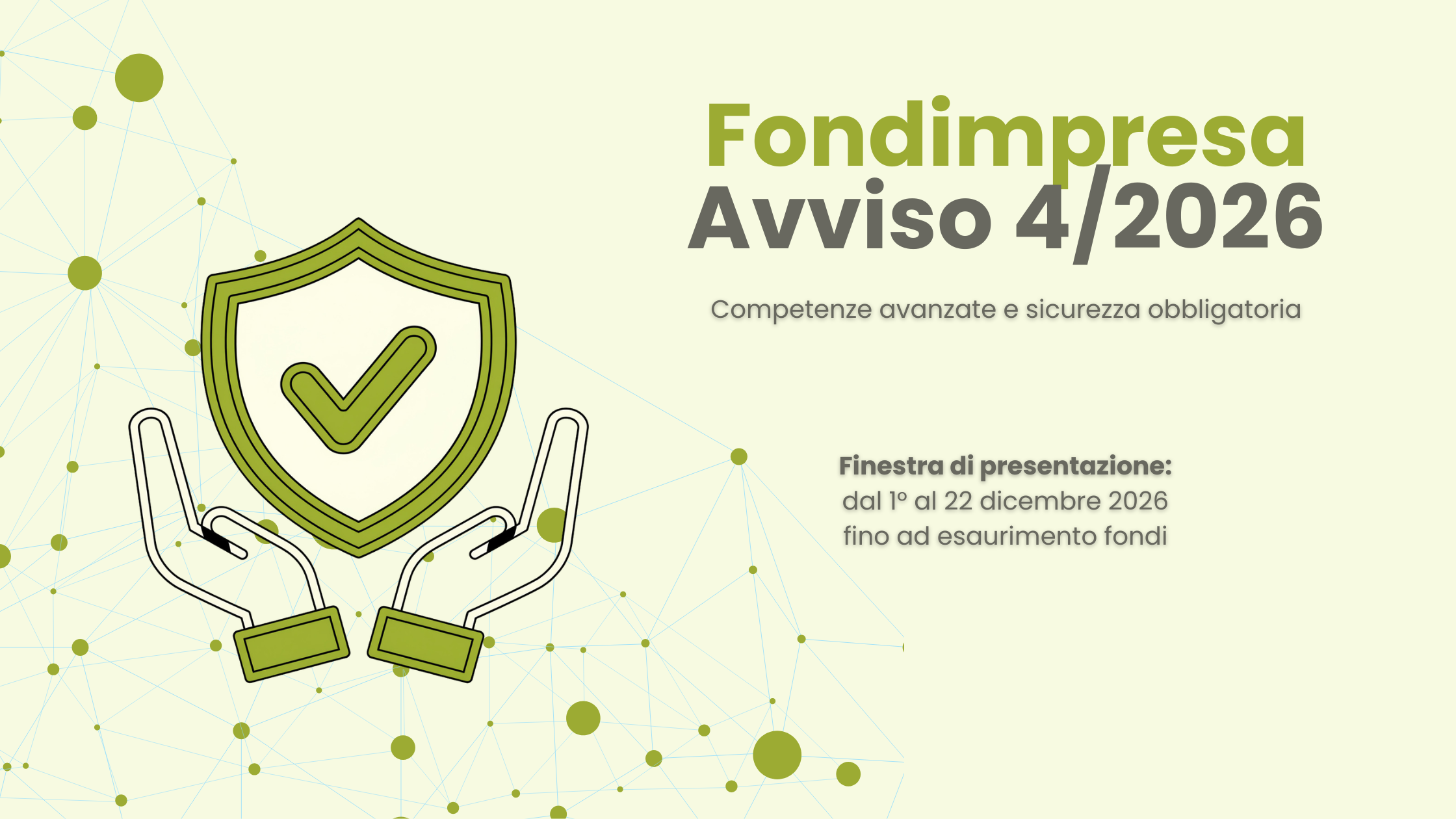 Fondimpresa Avviso 4/2026: competenze avanzate e sicurezza obbligatoria