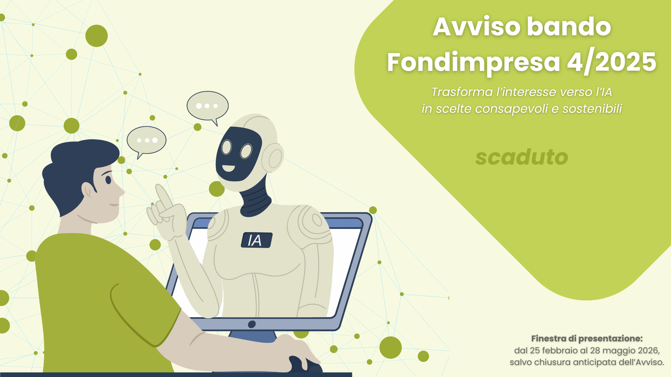 Avviso Fondimpresa 4/2025: formazione sull’Intelligenza Artificiale per le imprese