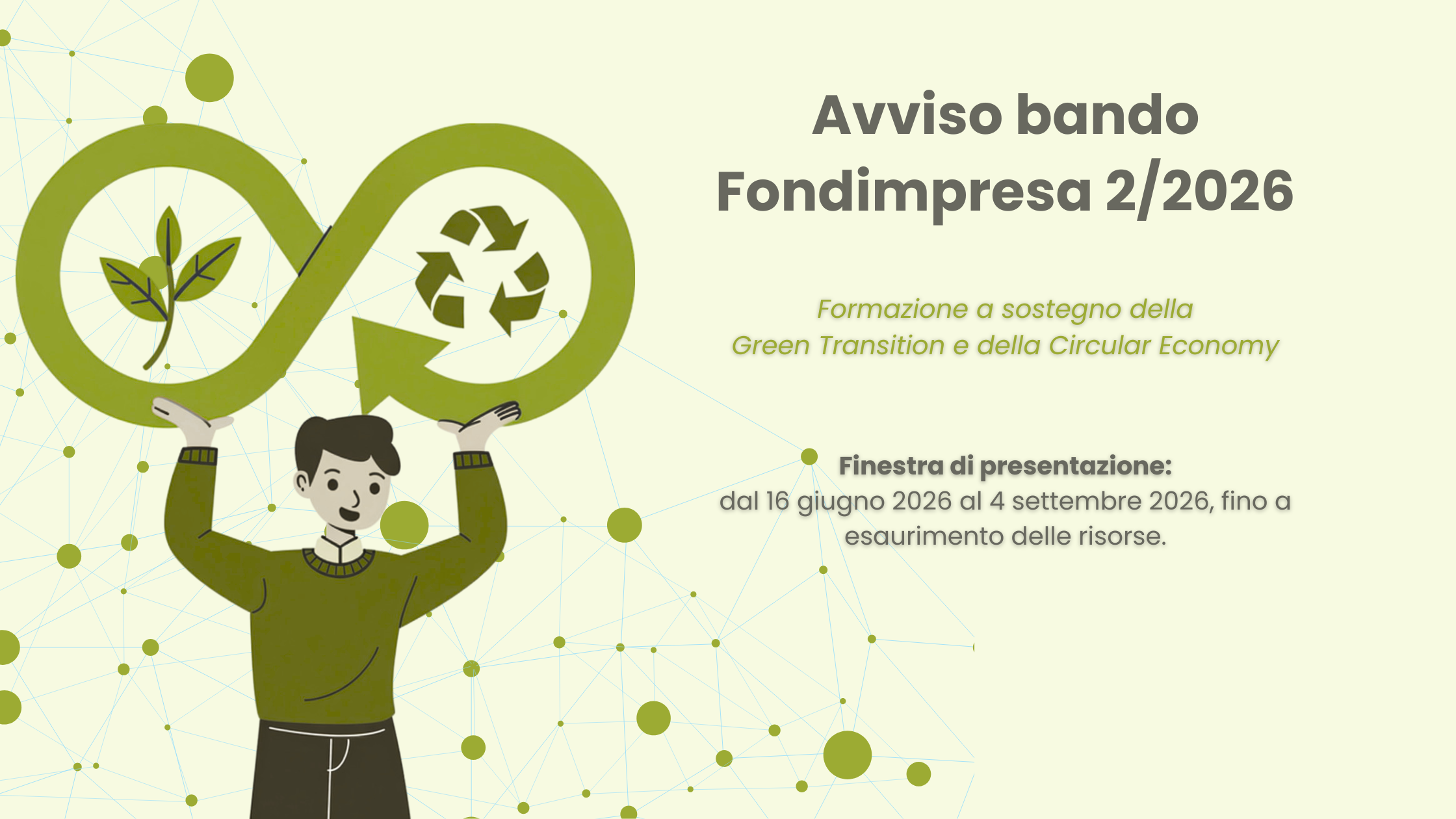 Fondimpresa Avviso 2/2026: formazione a sostegno della Green Transition e della Circular Economy