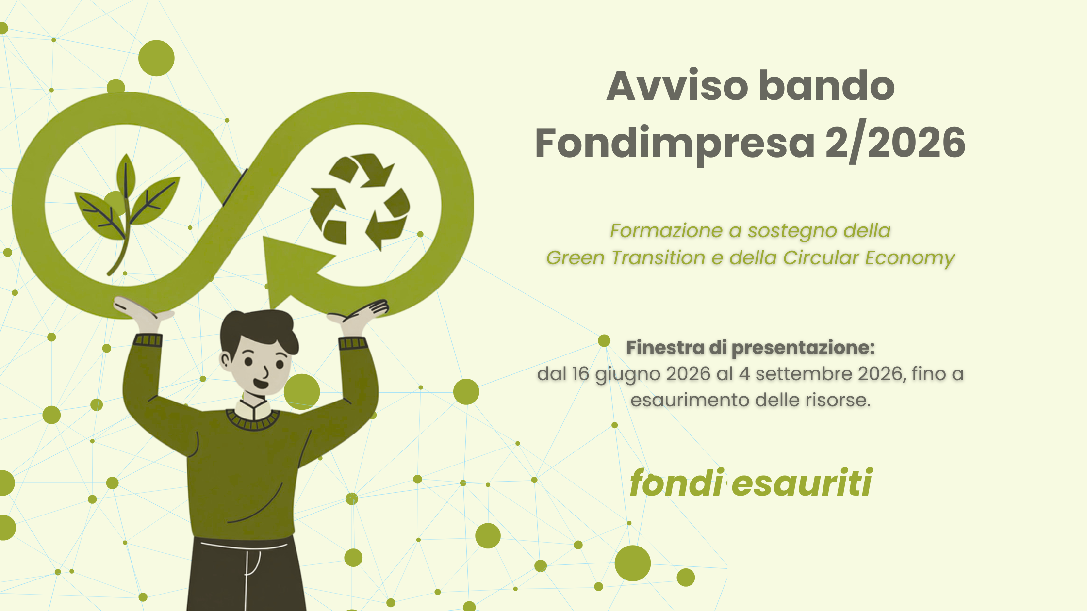 Fondimpresa Avviso 2/2026: formazione a sostegno della Green Transition e della Circular Economy