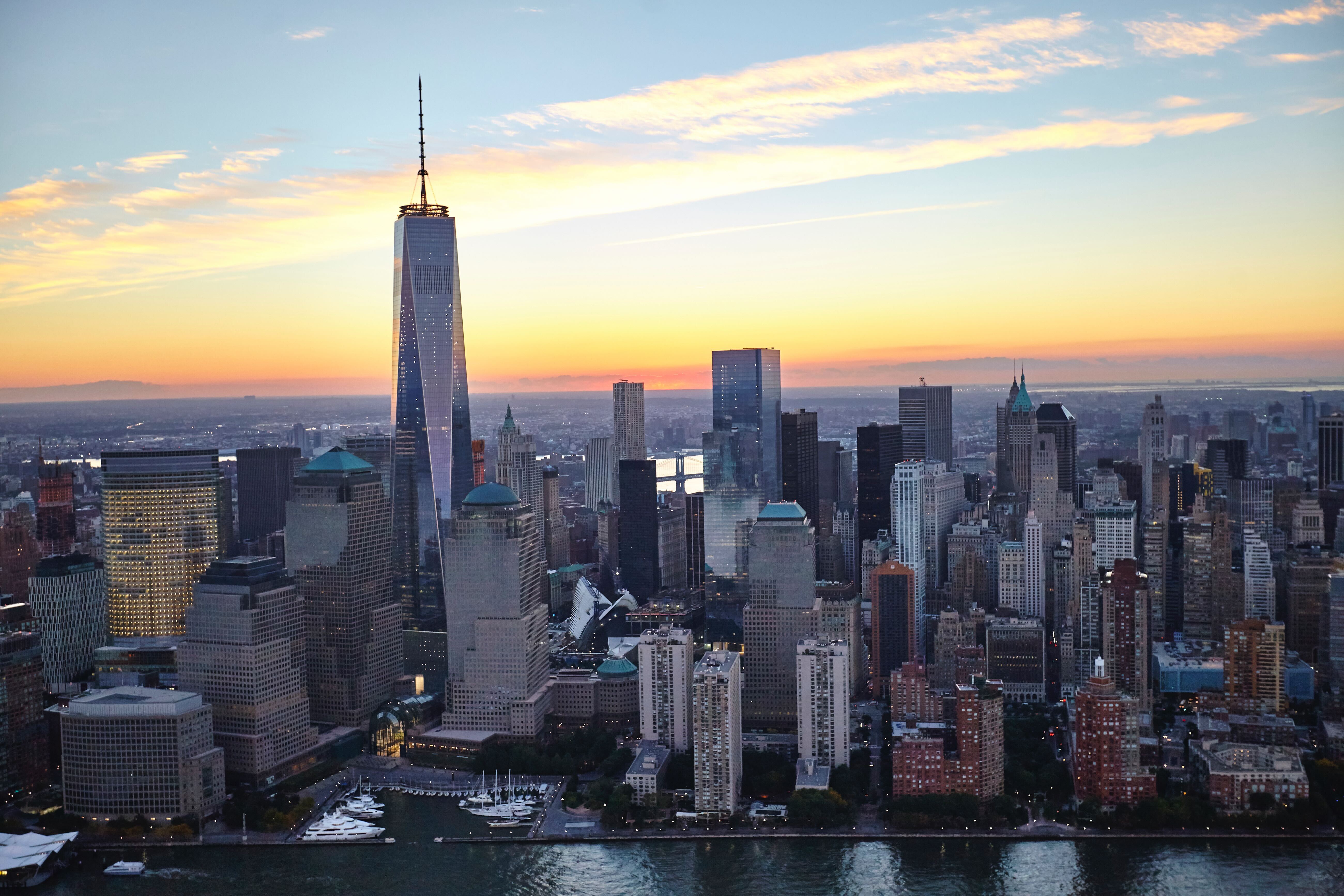 THE ICONIC LANDMARKS IN NEW YORK CITY FROM ABOVE