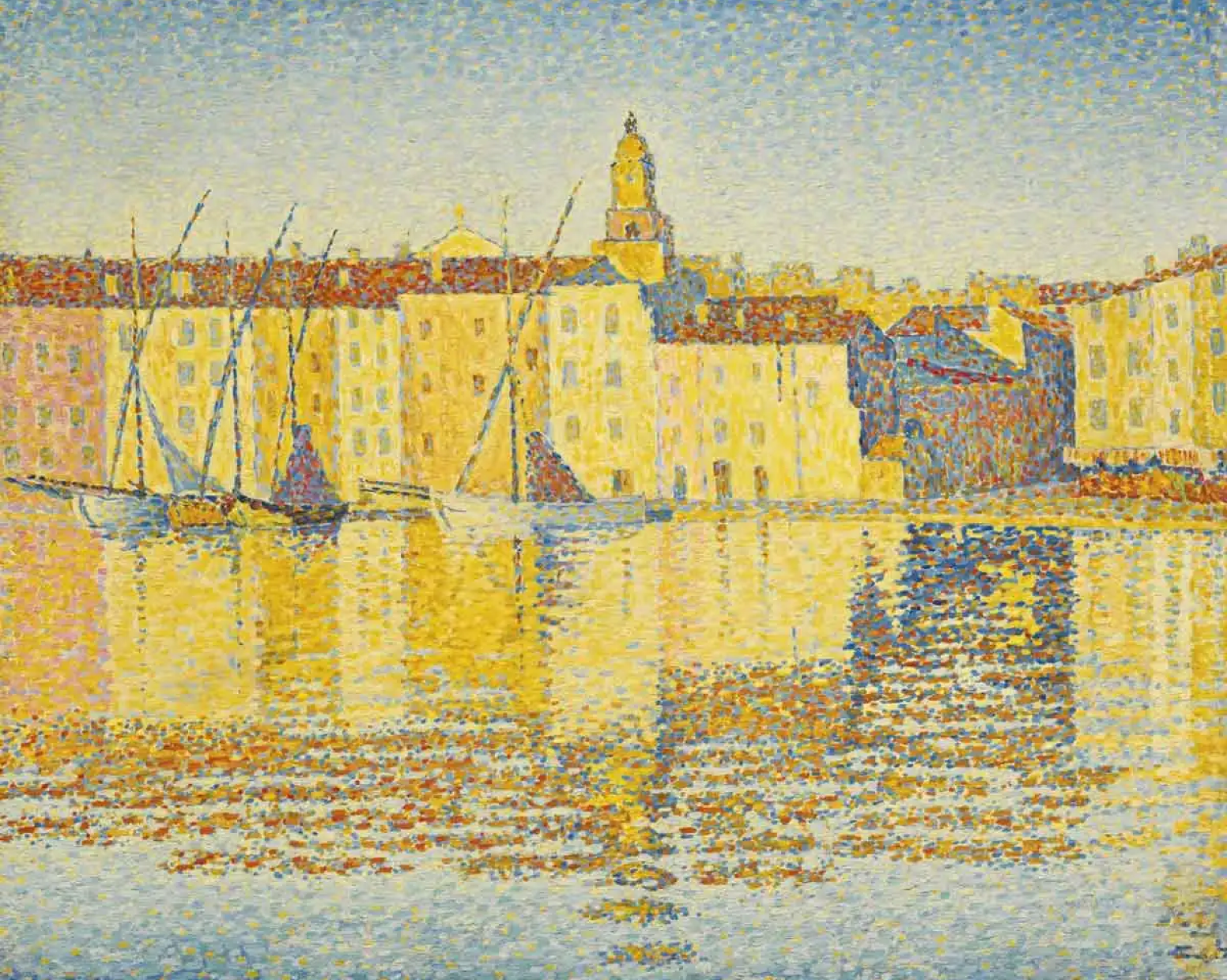 Maisons du port, Saint-Tropez by Paul Signac, 1892
