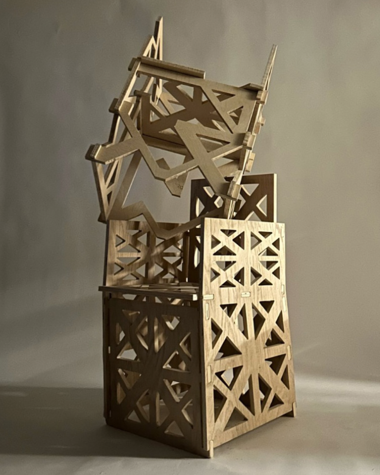 Two chairs from the series, early prototypes