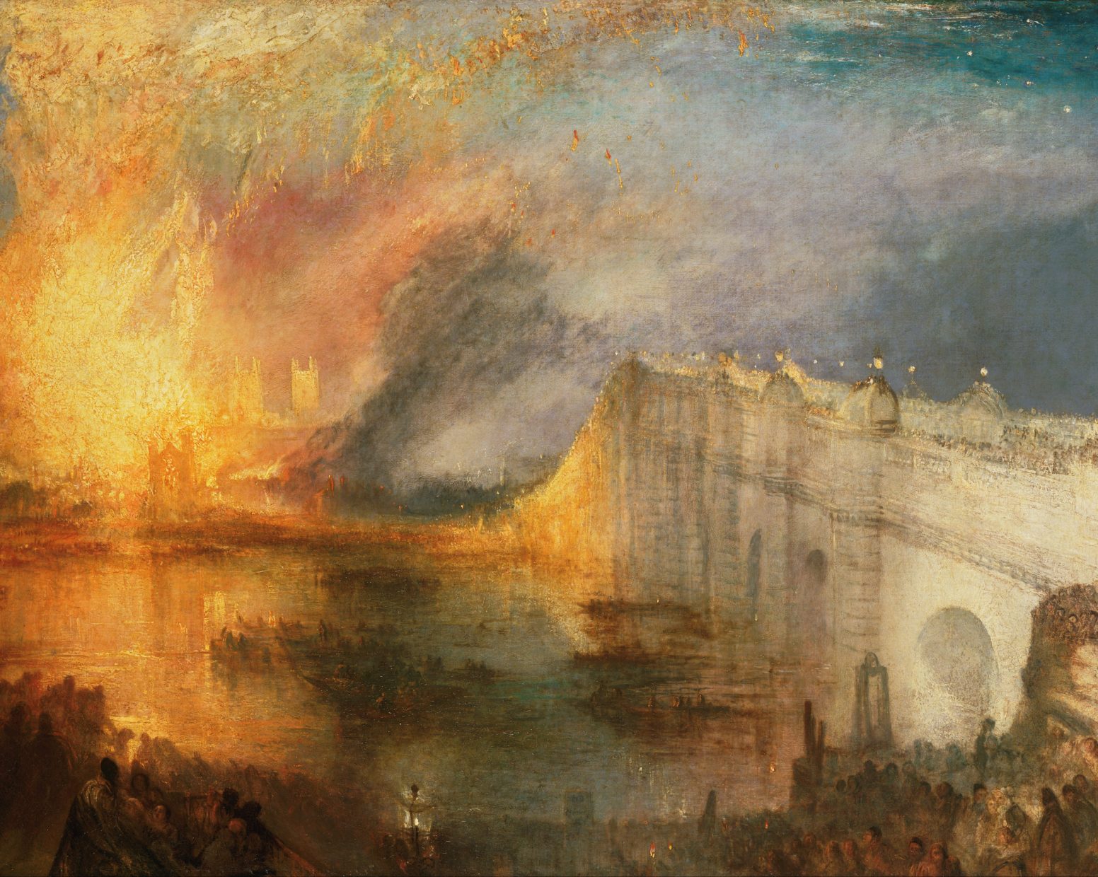 The Burning of the Houses of Parliament by Joseph William Turner