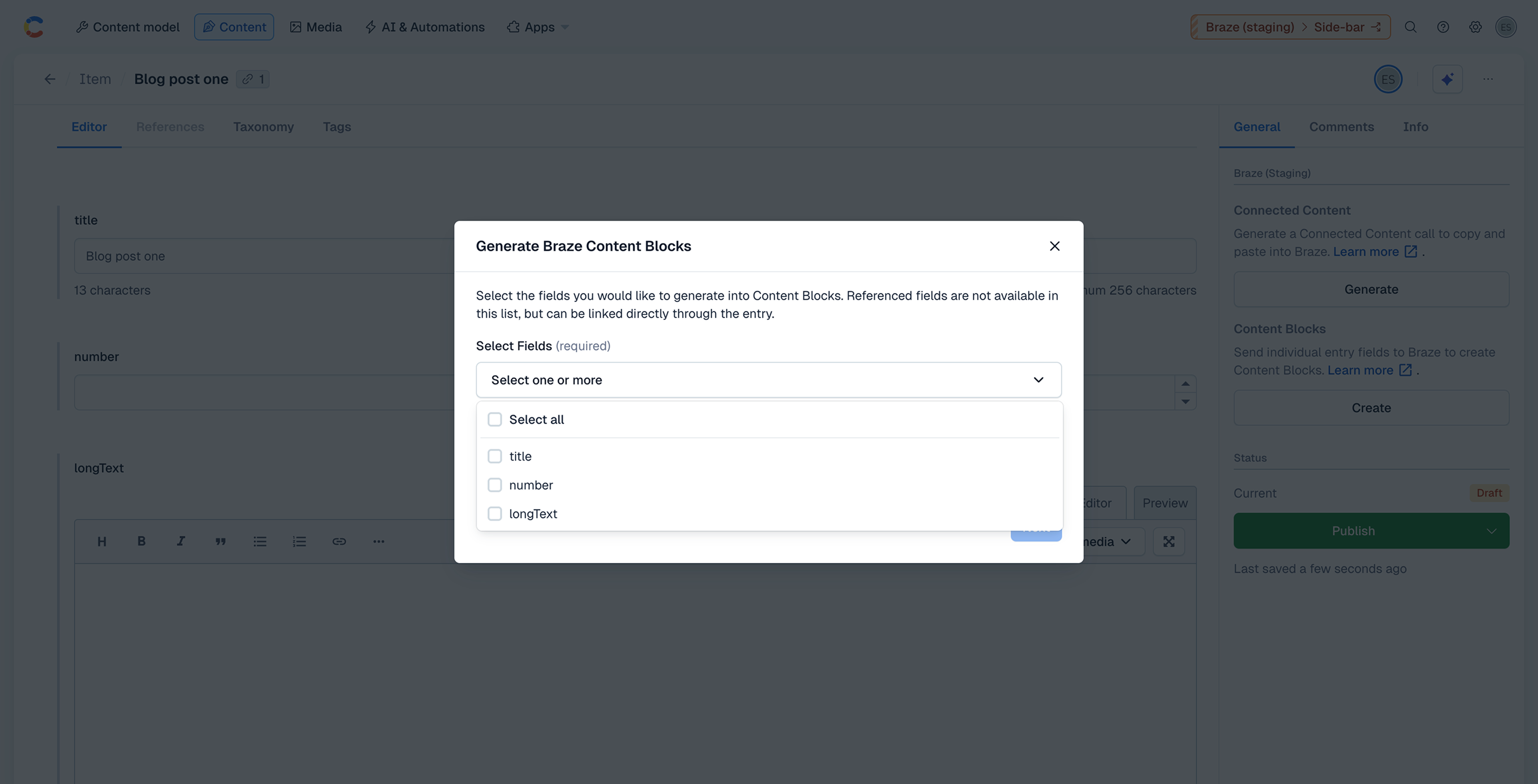 v2 Generate Content Block