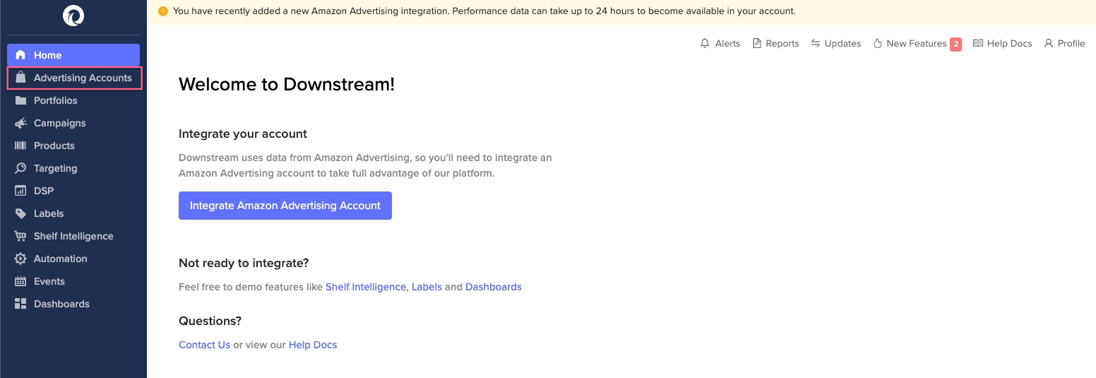 Brands is now Advertising Accounts
