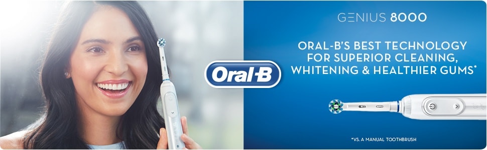 Oral-B Genius 8000N White electric toothbrush | Oral-B