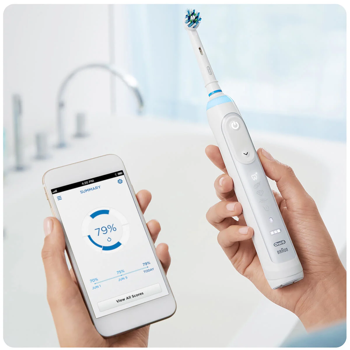 Oral-B Genius 8000N White electric toothbrush | Oral-B