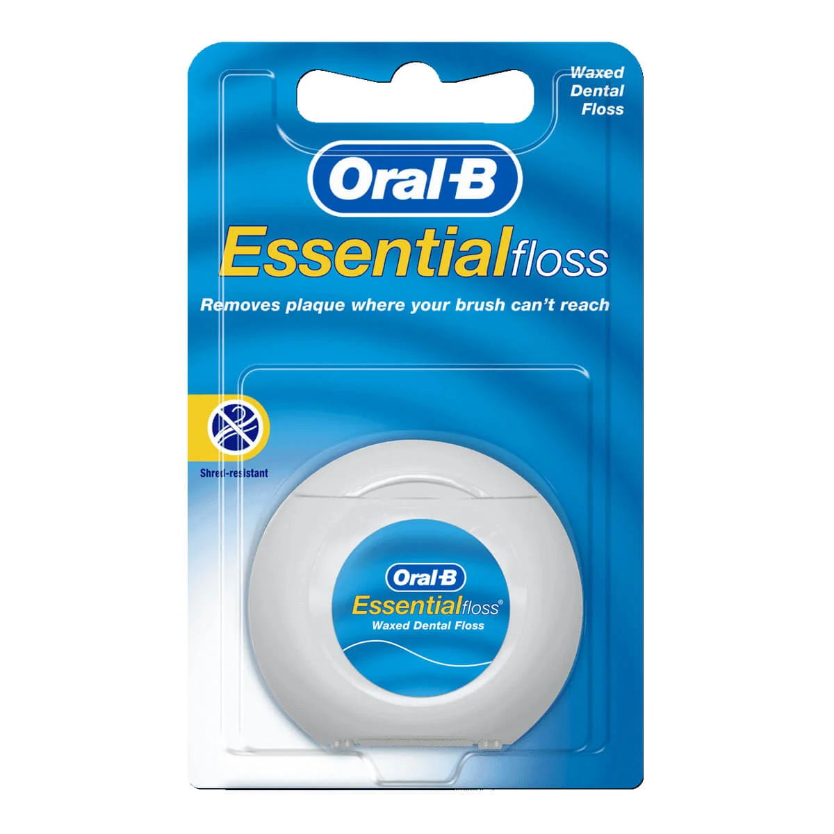 Oral-B Essential dental floss waxed, unflavoured 