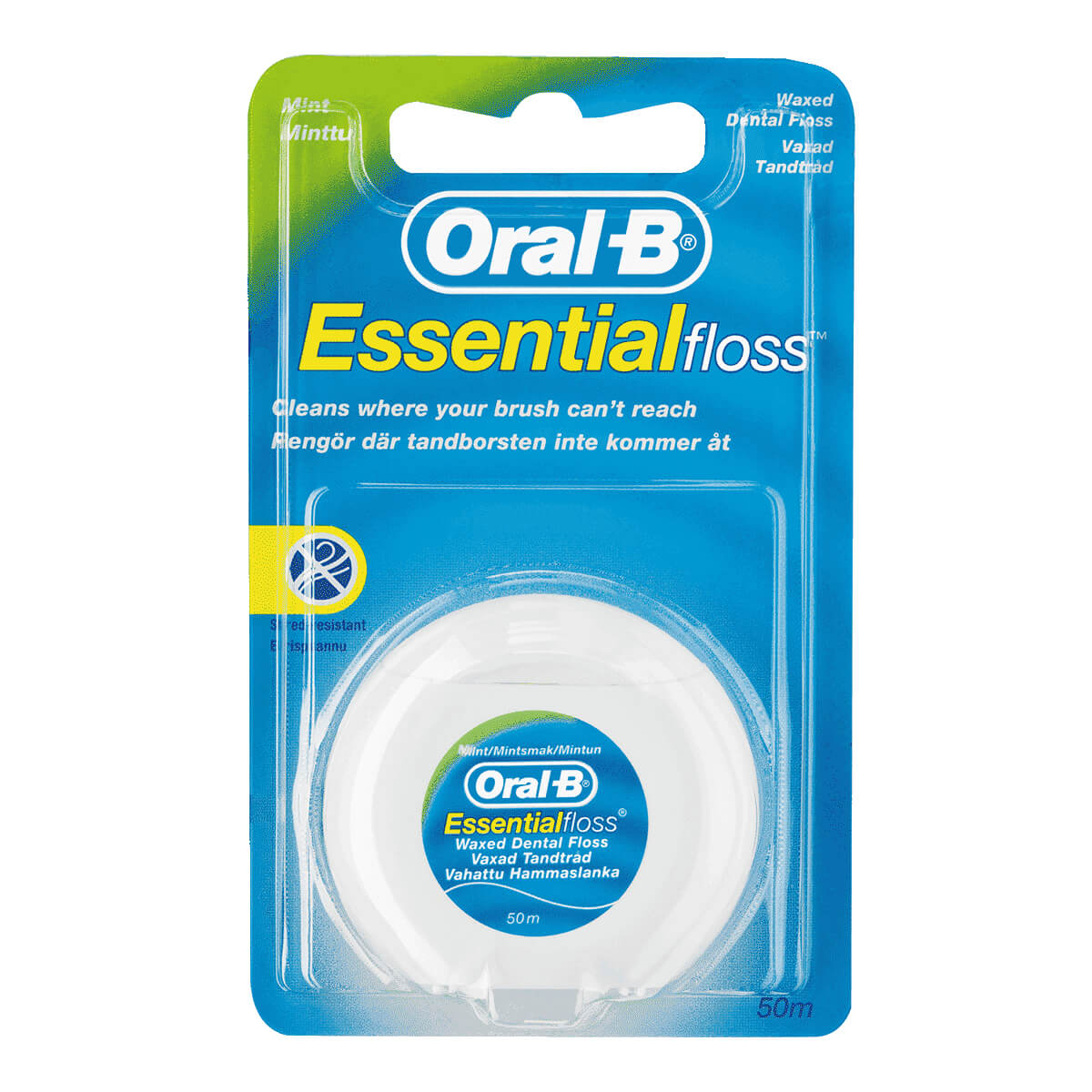 festspil filosofi Mælkehvid Oral-B Essential dental floss waxed, mint | Oral-B