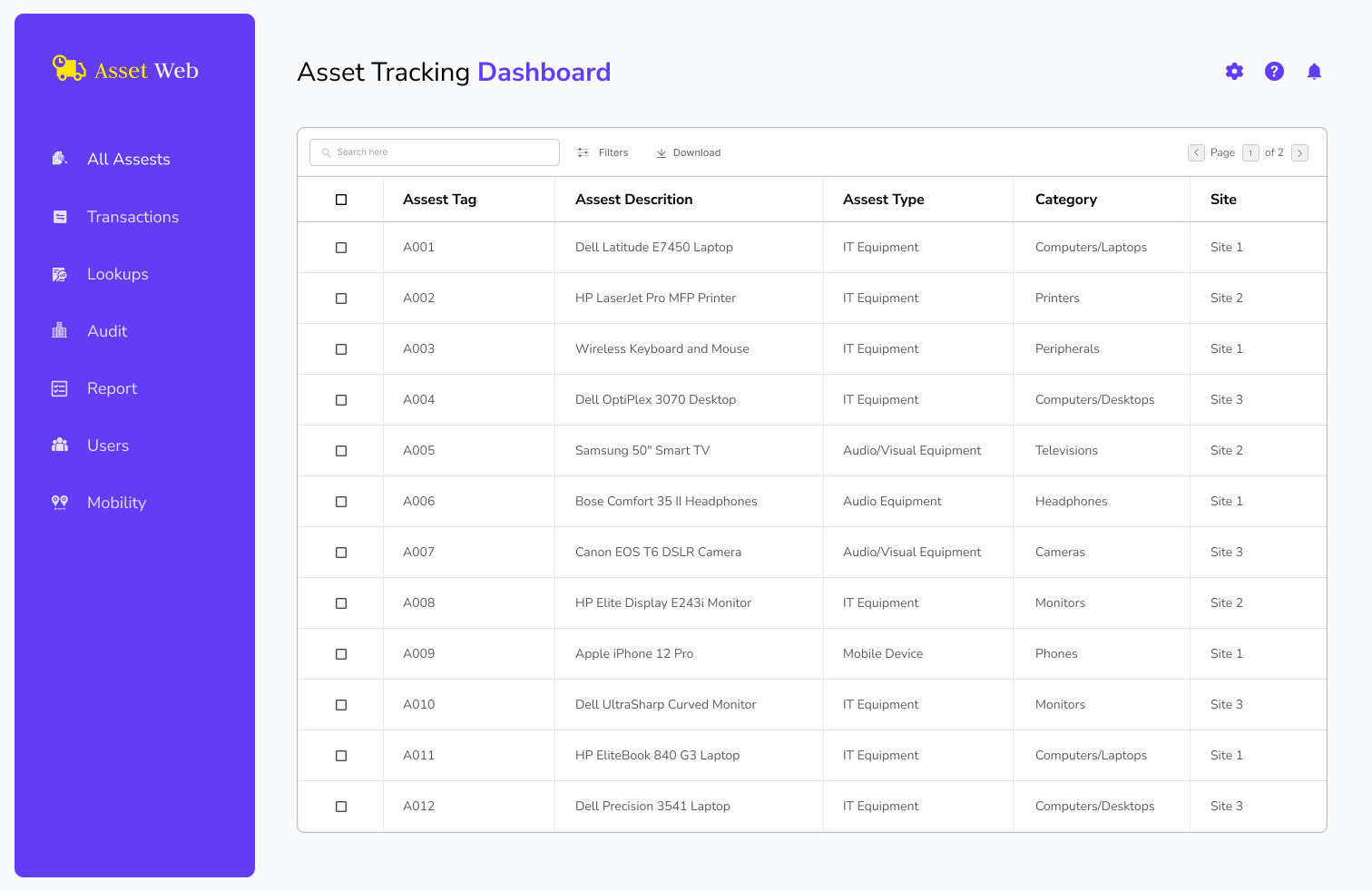 Asset Tracking system