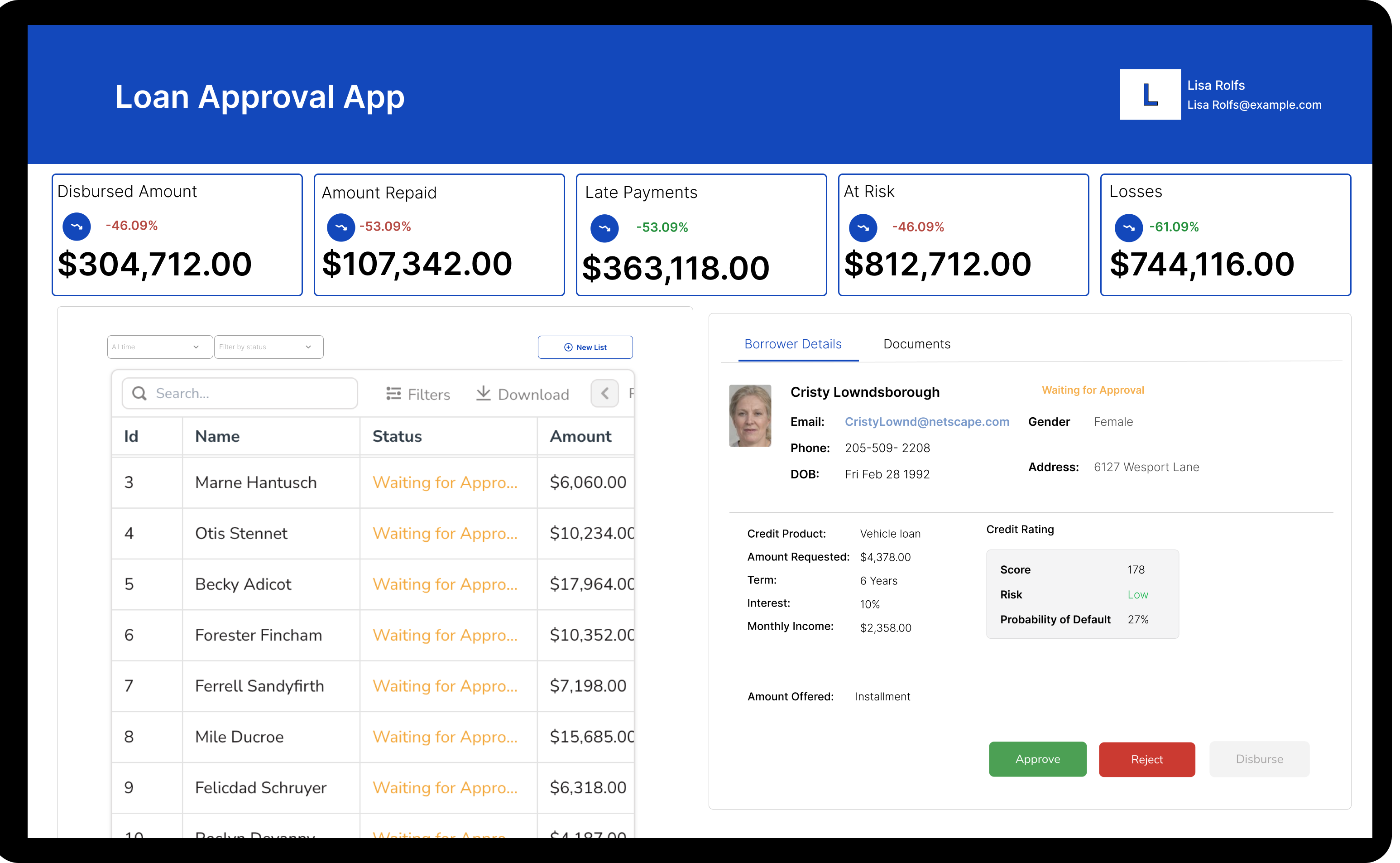 Loan Approval App Template
