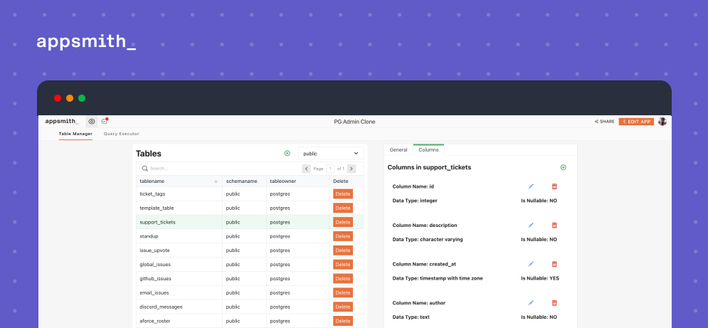 It Took Us Less Than 1 Hour to Build a PgAdmin Clone with Low Code ...