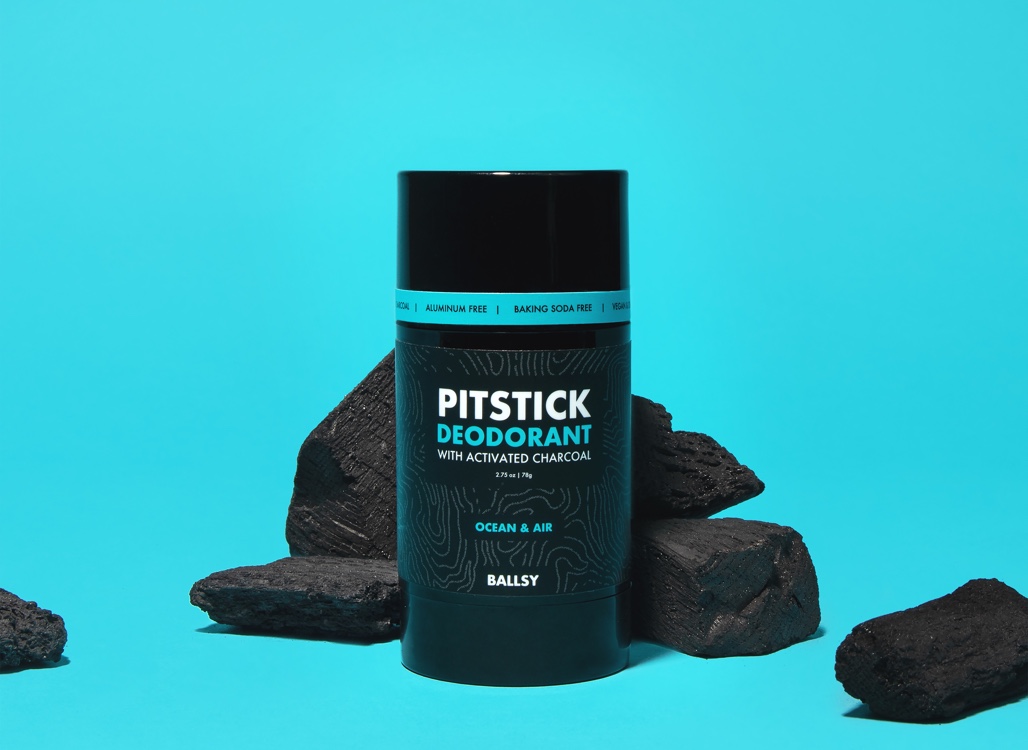 Pitstick Activated Charcoal Natural Deodorant