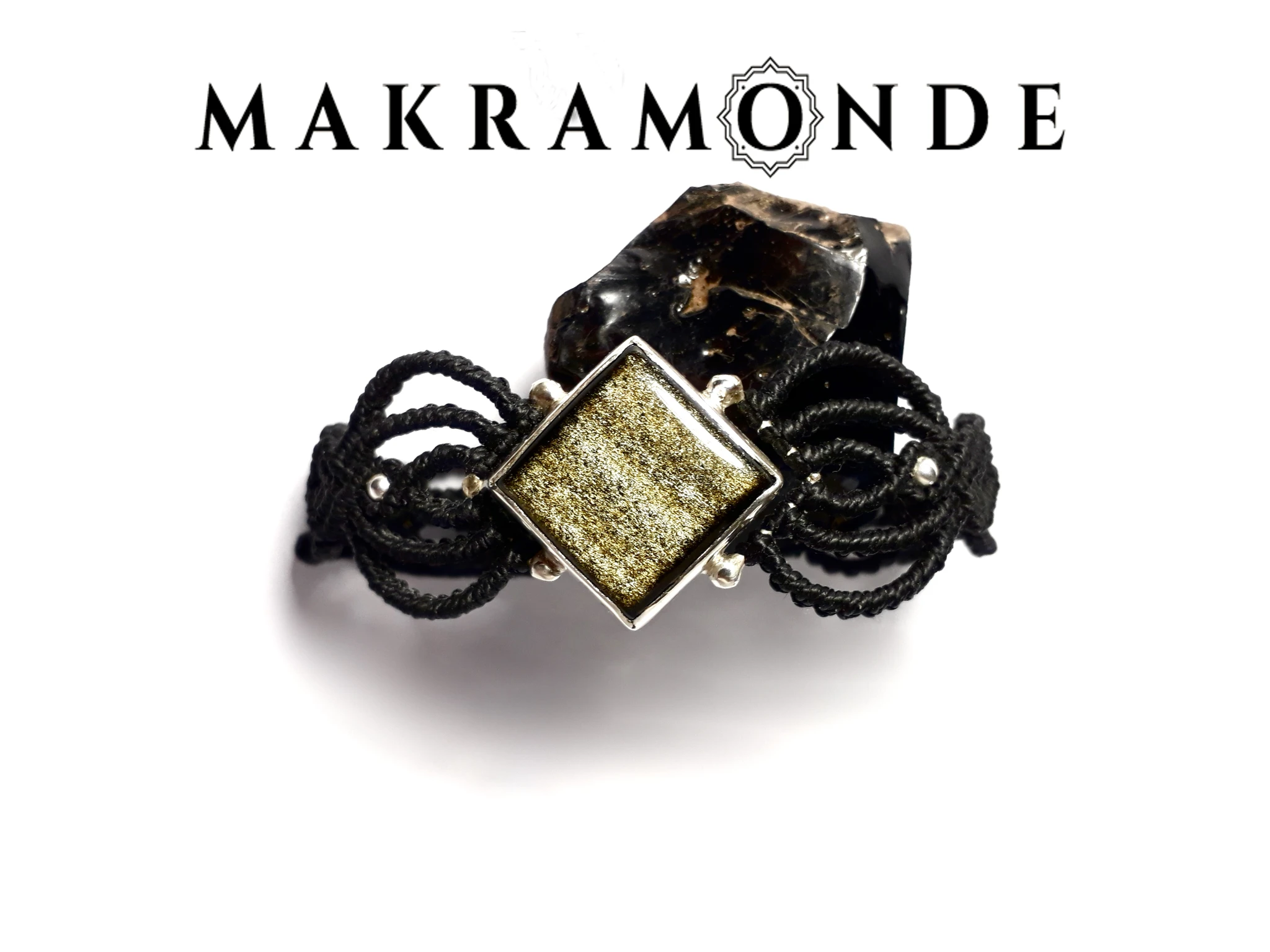 Makramonde logo et exemple de bijou