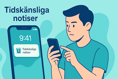 tidskänsliga notiser