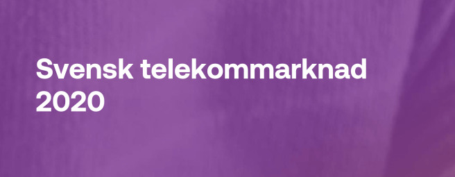Bild på PTS framsida av rapporten Svensk telekommarknad 2020