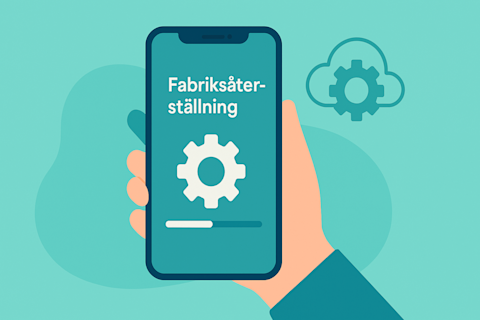 fabriksåterställning iphone