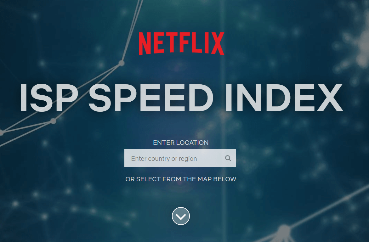 netflix speed index main