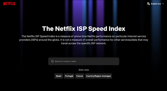 Netflix ISP Speed Index