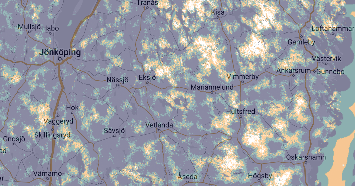 täckningskarta exempel