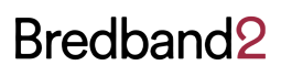 Bredbandsleverantören Bredband2 nya logotyp december 2021