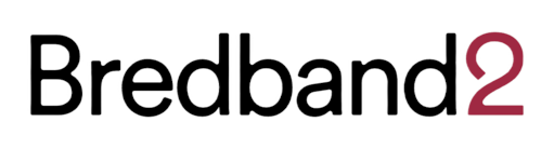 Bredbandsleverantören Bredband2 nya logotyp december 2021