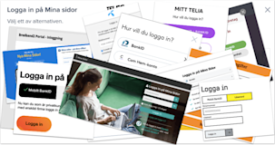 Mina sidor. Logga in bredband