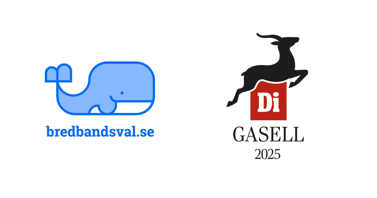 Bredbandsvals logo och Di Gasells logo
