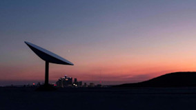 konceptbild spacex starlink parabol. Photo cred: starlink.com