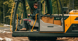 grävmaskin för fiber