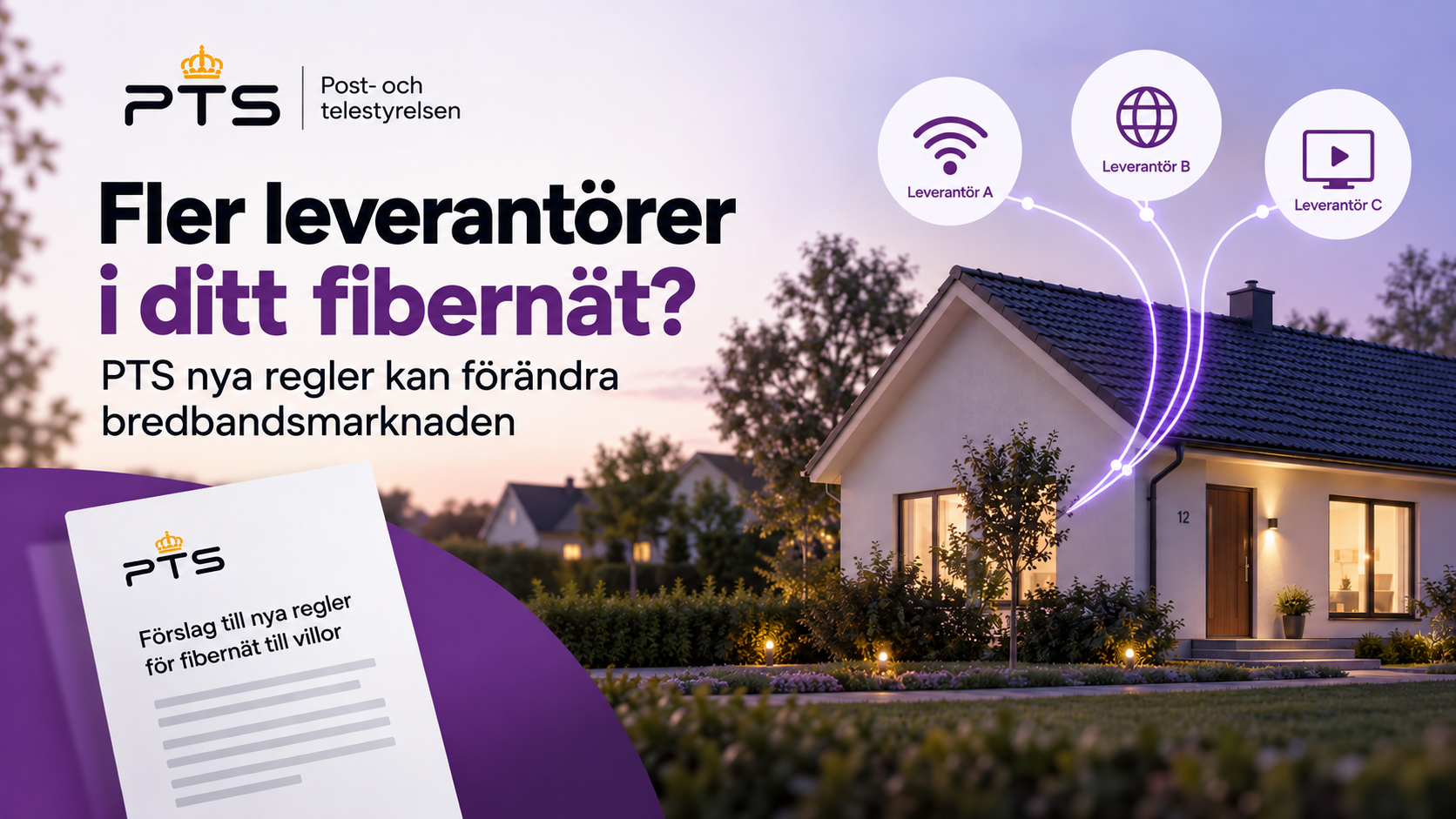 Fler leverantörer i villafiber PTS samråd