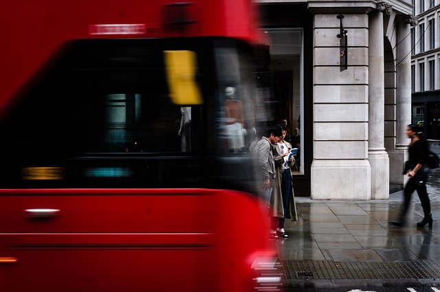 people waiting on a bus