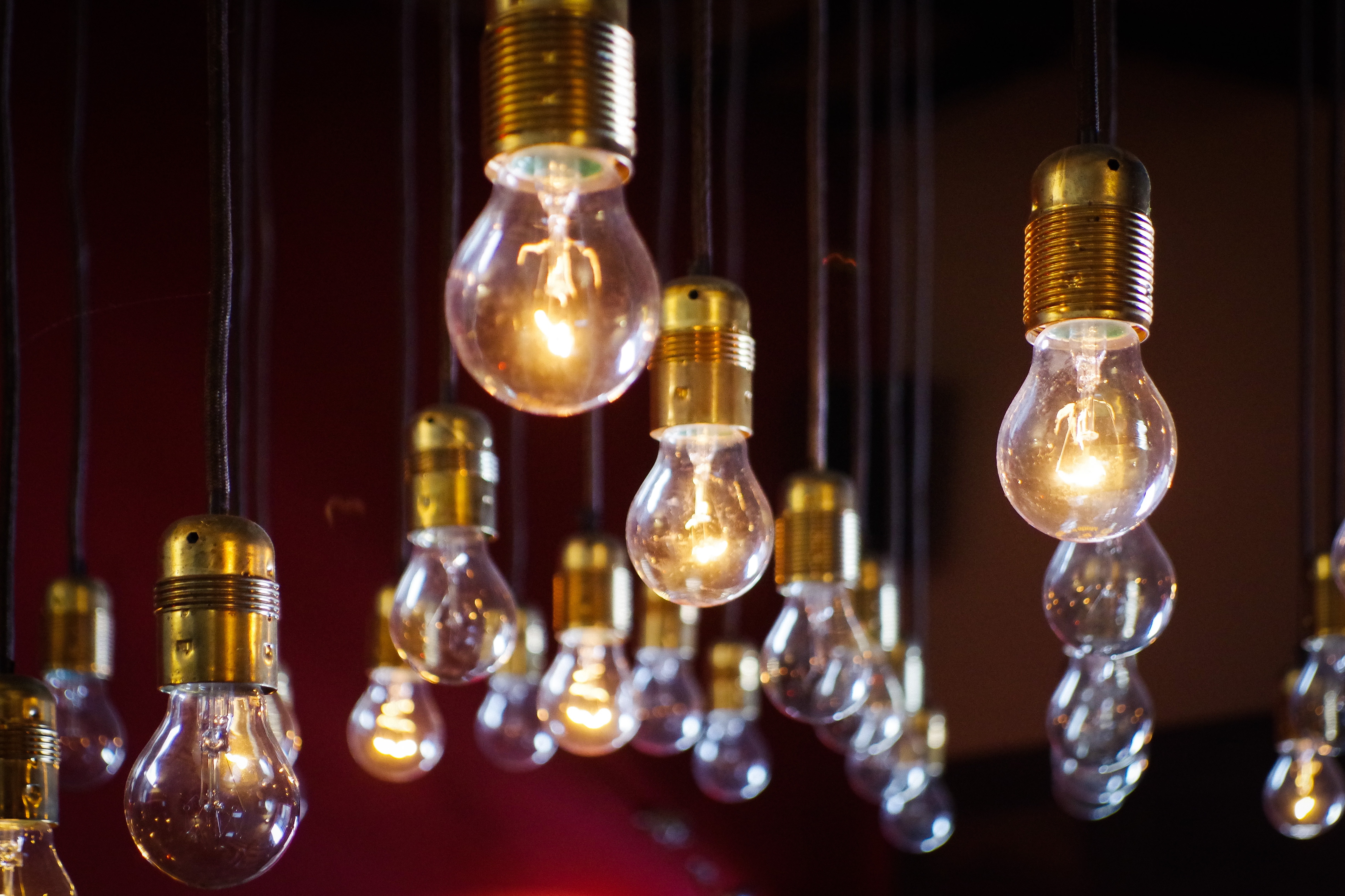 a group of light bulbs