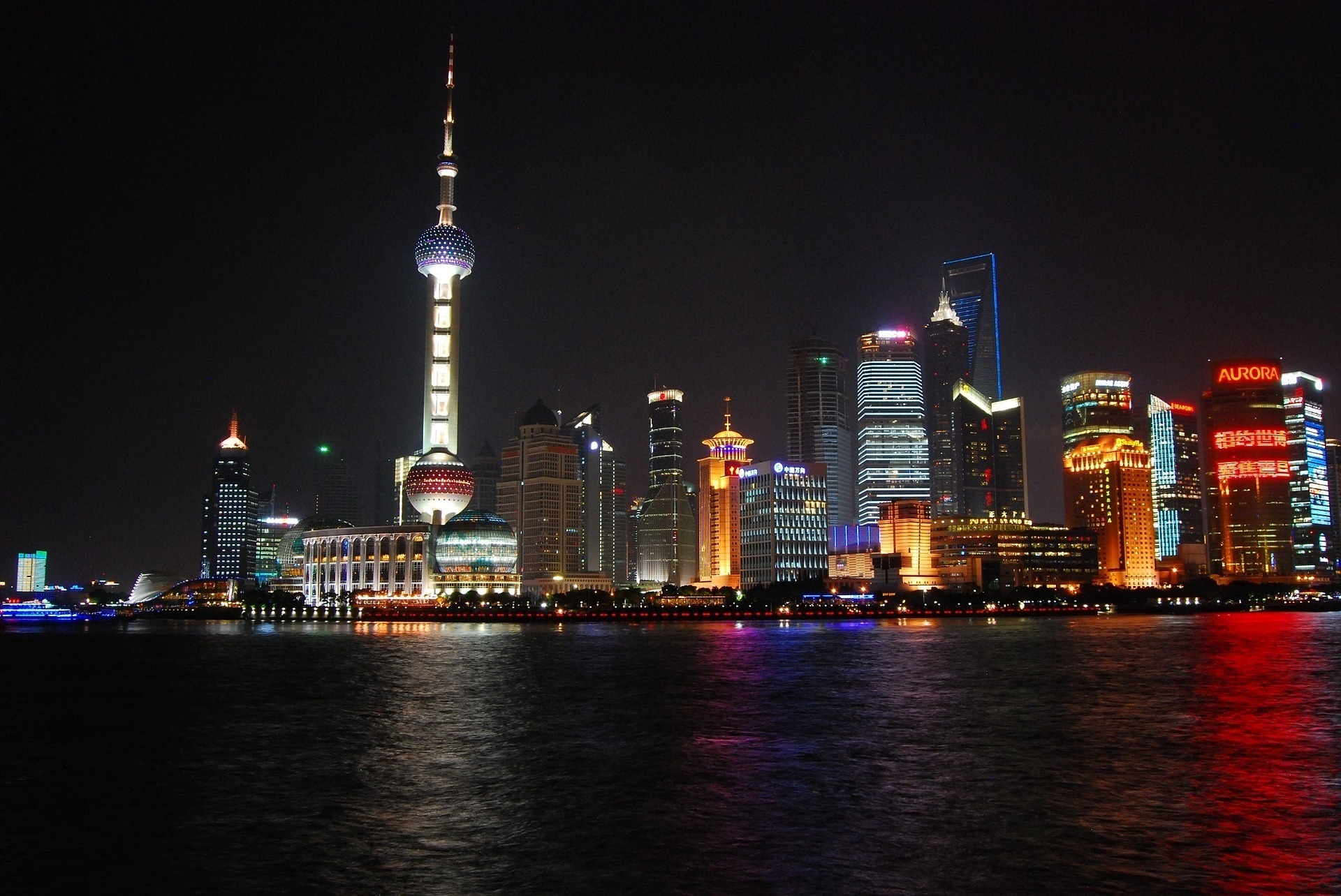 The Bund skyline at night