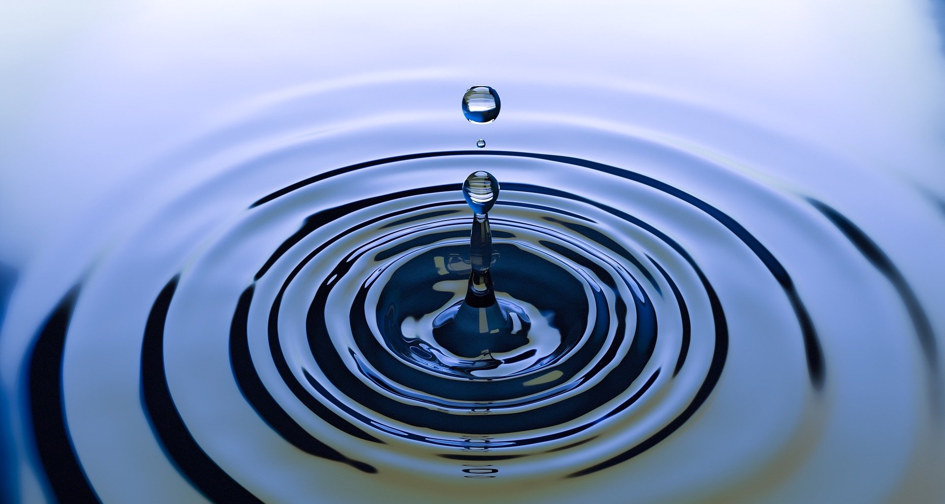 a drop of water on a surface