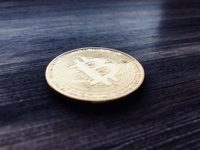 a coin on a table