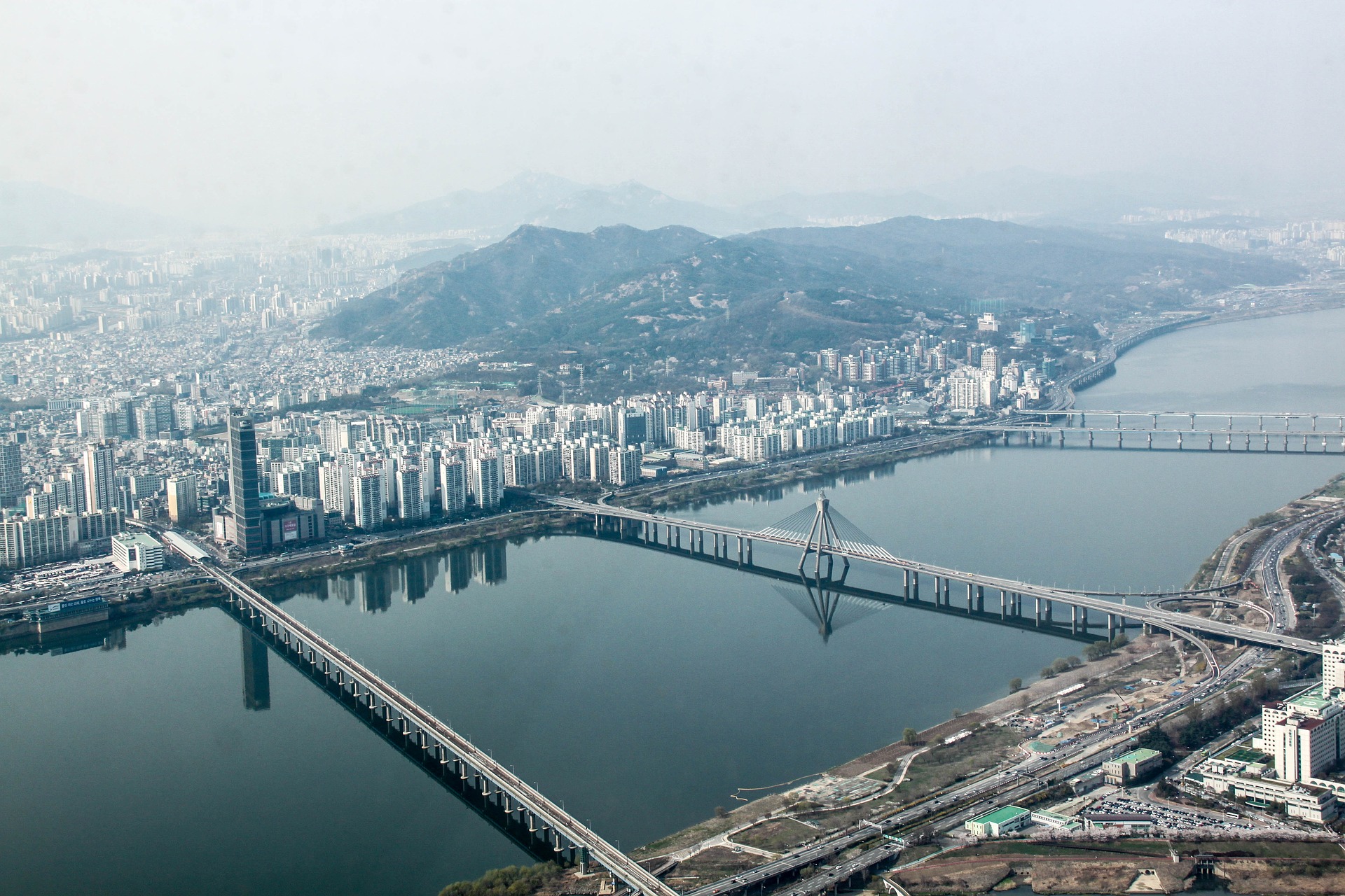 a bridge over a body of water