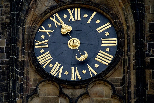 a clock on a building