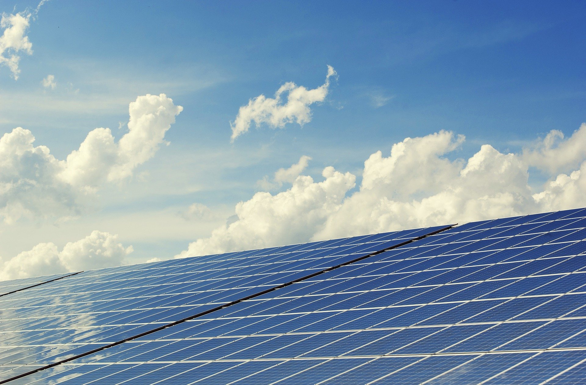 a solar panel on a roof