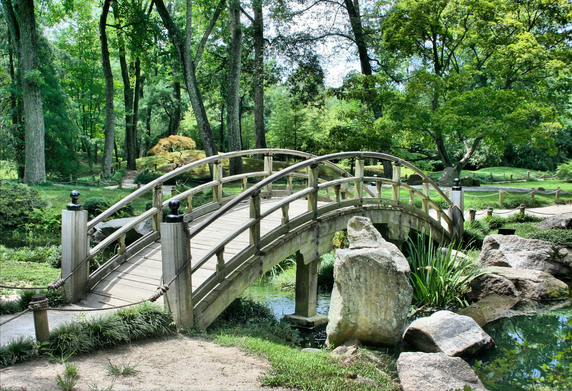 a bridge over a river