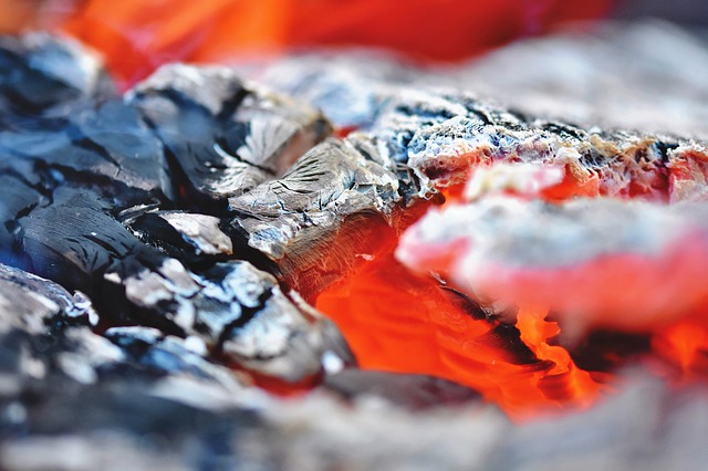 a close-up of a lava flow