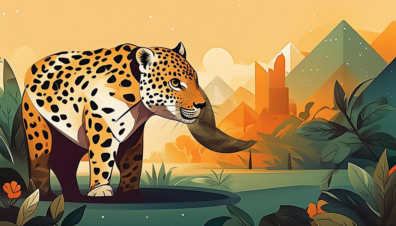 Fundraising promotional image for charity, showing a leopard