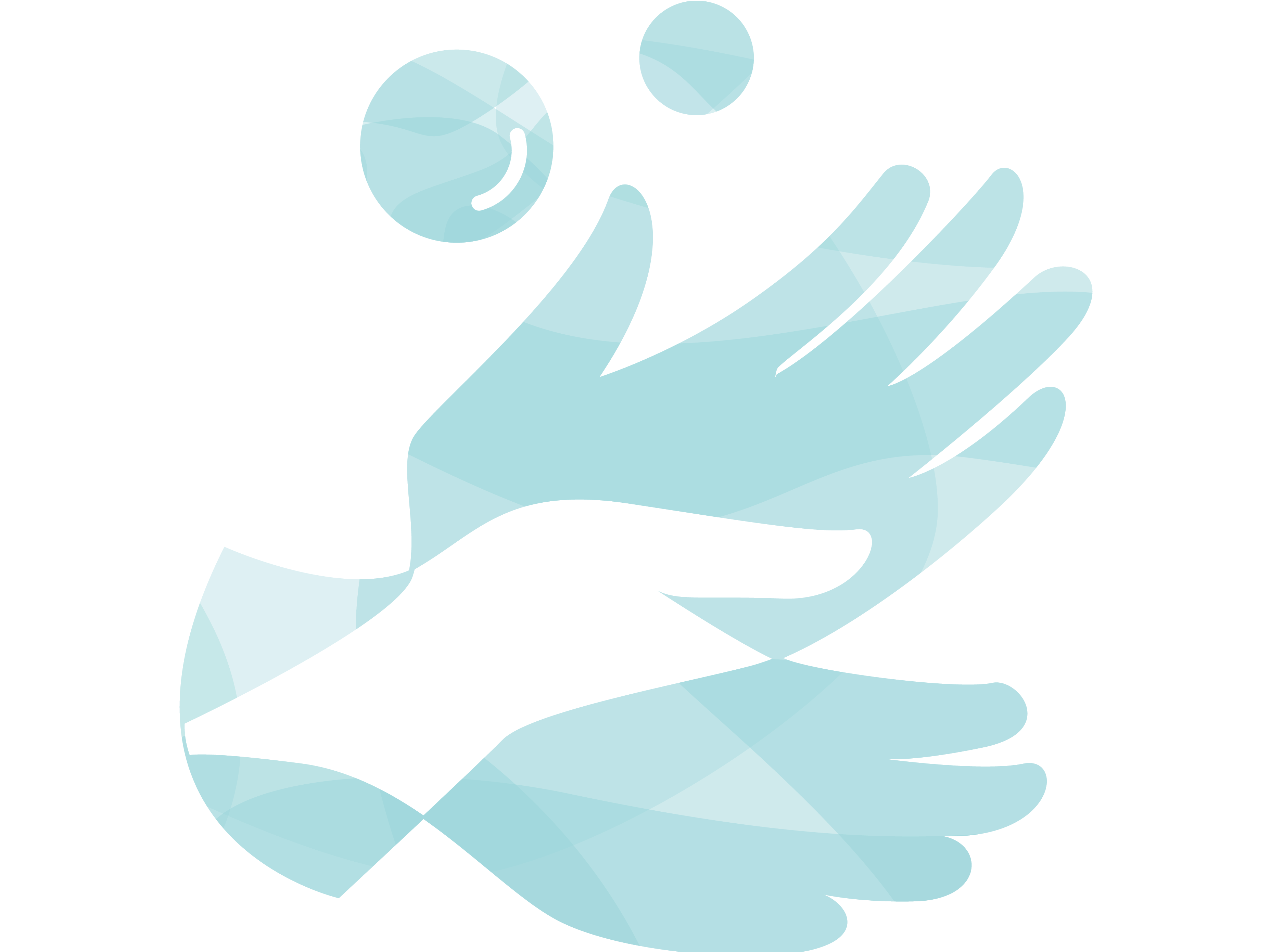 A light blue illustration of hands washing blood out of clothes.